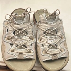 Nike Beige Mesh Sandals